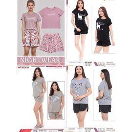 Фотография Пижама лёгкая женская 16997 beige-white р.48-56 "Samo" недорого оптом от прямого поставщика