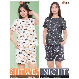 Фотография Пижама лёгкая женская 28162 white р.48-56 "Samo" недорого оптом от прямого поставщика