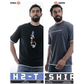 Футболка чоловіча 37794 black р.48-56 "Samo" недорого оптом від прямого постачальника