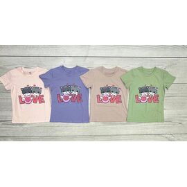 Фотография Футболка детская на девочку FR5 peach р.6-14 "Samo" недорого оптом от прямого поставщика