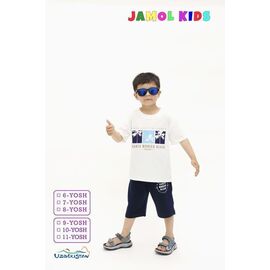 Костюм дитячий на хлопчика JK003-1 white р.9-11 "Samo" недорого оптом від прямого постачальника