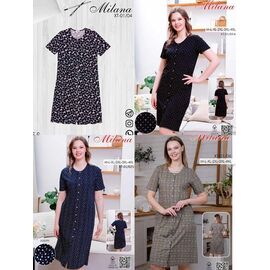 Фотография Халат женский XT01-04 black р.46-56 "Samo" недорого оптом от прямого поставщика