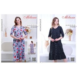 Фотография Халат женский XT05-086 navy р.46-56 "Samo" недорого оптом от прямого поставщика