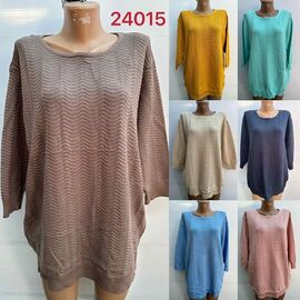 Фотография Свитер женский 24015 yellow р.54 "VERJINIA" недорого оптом от прямого поставщика