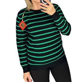 Фотография Свитер женский 24004 black-green р.48-52 "PULSE" недорого оптом от прямого поставщика