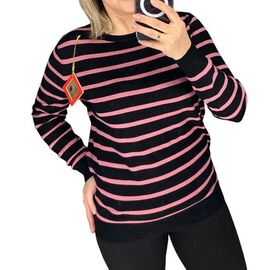 Фотография Свитер женский 24004 black-pink р.48-52 "PULSE" недорого оптом от прямого поставщика