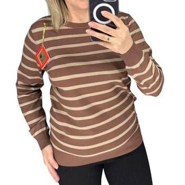 Фотография Свитер женский 24004 brown р.48-52 "PULSE" недорого оптом от прямого поставщика