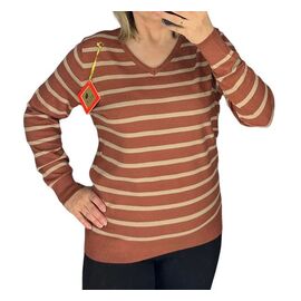 Фотография Свитер женский 24503 brown р.48-52 "PULSE" недорого оптом от прямого поставщика