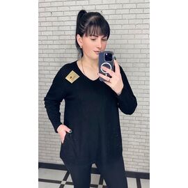 Фотография Свитер женский 25204 black р.52-58 "PULSE" недорого оптом от прямого поставщика