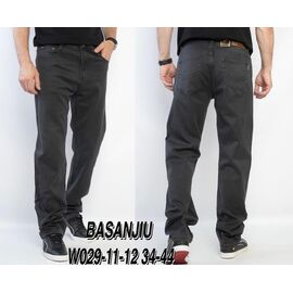 Джинси чоловічі 029-11-12 grey р.34-44 "Basanjiu" недорого оптом від прямого постачальника