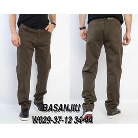 Джинси чоловічі 029-37-12 khaki р.34-44 "Basanjiu" недорого оптом від прямого постачальника