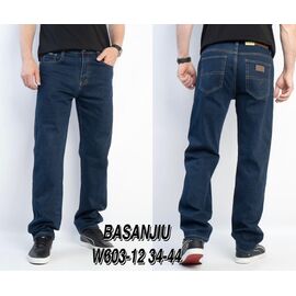 Джинси чоловічі 603-12 navy р.34-44 "Basanjiu" недорого оптом від прямого постачальника