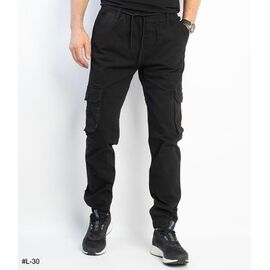 Фотография Джоггеры мужские L30 grey р.29-38 "Basanjiu" недорого оптом от прямого поставщика