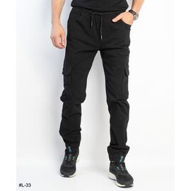 Фотография Джоггеры мужские L33 grey р.29-38 "Basanjiu" недорого оптом от прямого поставщика