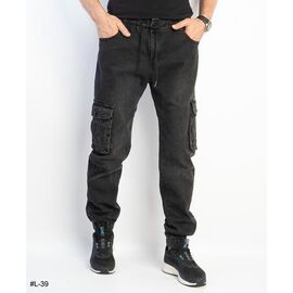 Джоґери чоловічі L39 grey р.28-36 "Basanjiu" недорого оптом від прямого постачальника