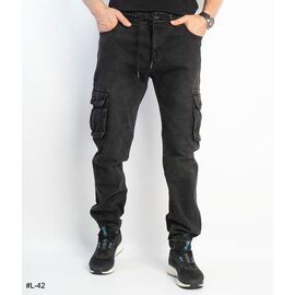 Джоґери чоловічі L42 black р.28-36 "Basanjiu" недорого оптом від прямого постачальника