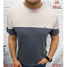 Фотография Футболка мужская 27 d.grey р.3XL-6XL "EMRE" недорого оптом от прямого поставщика