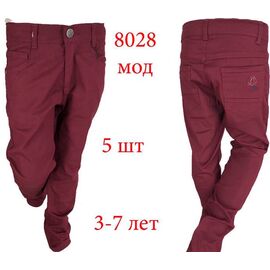 Фотография Штаны детские на мальчика 8028 wine р.3-7 "EMRE" недорого оптом от прямого поставщика