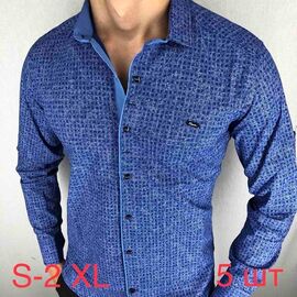 Сорочка чоловіча ND323 blue р.44-52 "EMRE" недорого оптом від прямого постачальника