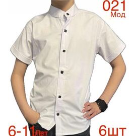 Фотография Рубашка детская лёгкая на мальчика 021-4 white р.6-11 "EMRE" недорого оптом от прямого поставщика