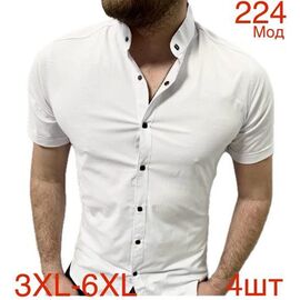 Сорочка чоловіча літня 224-1 white (54-62) р.56-62 "EMRE" недорого оптом від прямого постачальника