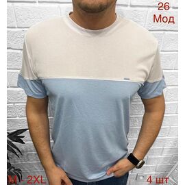 Фотография Футболка мужская 26 l.blue р.M-2XL "EMRE" недорого оптом от прямого поставщика