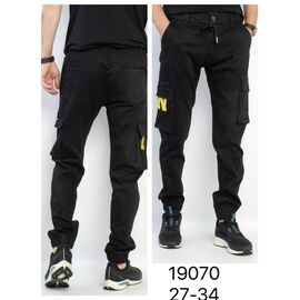 Джинси чоловічі 19070 black р.27-34 "God Baron" недорого оптом від прямого постачальника