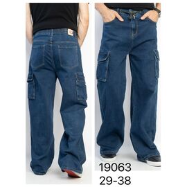 Джинси чоловічі 19063 blue р.29-38 "God Baron" недорого оптом від прямого постачальника