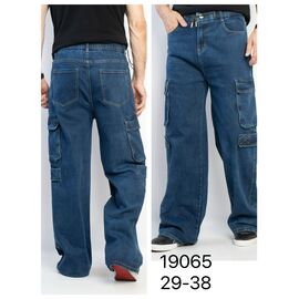 Джинси чоловічі 19065 blue р.29-38 "God Baron" недорого оптом від прямого постачальника