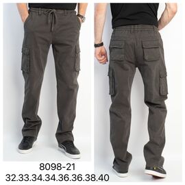 Фотография Джинсы мужские 8098-21 khaki р.32-40 "God Baron" недорого оптом от прямого поставщика