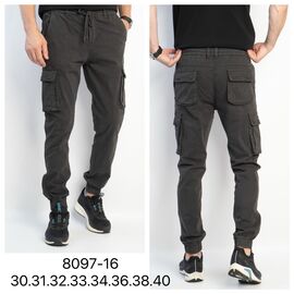 Фотография Джинсы мужские 8097-16 khaki р.30-40 "God Baron" недорого оптом от прямого поставщика