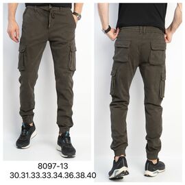Фотография Джинсы мужские 8097-13 khaki р.30-40 "God Baron" недорого оптом от прямого поставщика