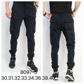 Фотография Джинсы мужские 8097-5 black р.30-40 "God Baron" недорого оптом от прямого поставщика