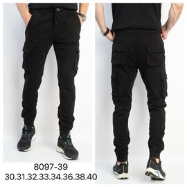 Джинси чоловічі 8097-39 black р.30-40 "God Baron" недорого оптом від прямого постачальника