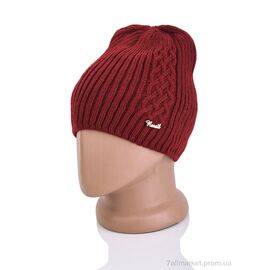 Жіноча шапка Зима 9-26 bordo (5 шт. р.сіткаOne size) "TUZZI" недорого оптом від прямого постачальника