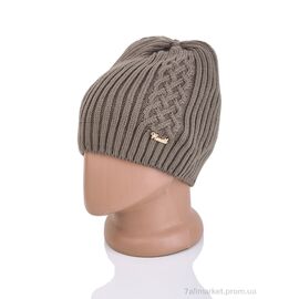 Жіноча шапка Зима 9-26 khaki (5 шт. р.сіткаOne size) "TUZZI" недорого оптом від прямого постачальника