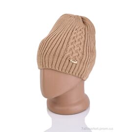 Жіноча шапка Зима 9-26 brown (5 шт. р.сіткаOne size) "TUZZI" недорого оптом від прямого постачальника