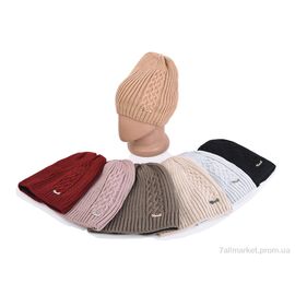 Жіноча шапка Зима 9-26 mix (5 шт. р.сіткаOne size) "TUZZI" недорого оптом від прямого постачальника