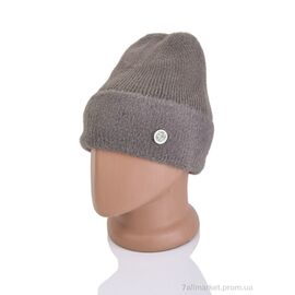 Жіноча шапка Зима 9-27 brown (5 шт. р.сіткаOne size) "TUZZI" недорого оптом від прямого постачальника