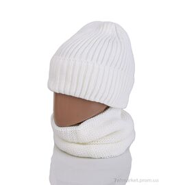 Жіноча шапка Зима 9-25 white (5 шт. р.сіткаOne size) "TUZZI" недорого оптом від прямого постачальника