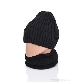 Жіноча шапка Зима 9-25 black (5 шт. р.сіткаOne size) "TUZZI" недорого оптом від прямого постачальника