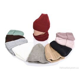 Жіноча шапка Зима 9-25 mix (5 шт. р.сіткаOne size) "TUZZI" недорого оптом від прямого постачальника