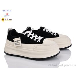 Кеди дитячі легкі Весна/осінь F2813 black (8 пар р.35-39) "Clibee-Doremi" недорого оптом від прямого постачальника