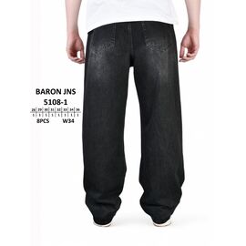 Джинси чоловічі 5108-1 black р.28-36 "God Baron" недорого оптом від прямого постачальника