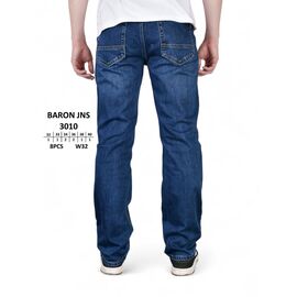 Джинси чоловічі 3010 blue р.32-40 "God Baron" недорого оптом від прямого постачальника