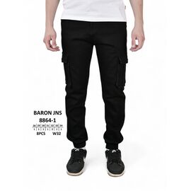 Джинси чоловічі 8864-1 black р.29-38 "God Baron" недорого оптом від прямого постачальника