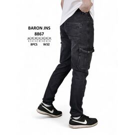 Джинси чоловічі 8867 black р.28-34 "God Baron" недорого оптом від прямого постачальника