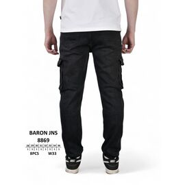 Джинси чоловічі 8869 black р.28-36 "God Baron" недорого оптом від прямого постачальника