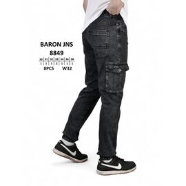 Джинси чоловічі 8849 black р.30-38 "God Baron" недорого оптом від прямого постачальника