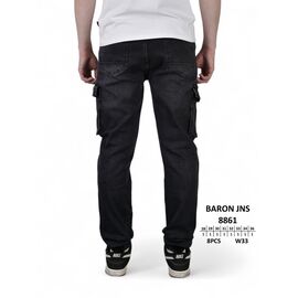 Джинси чоловічі 8861 black р.28-36 "God Baron" недорого оптом від прямого постачальника